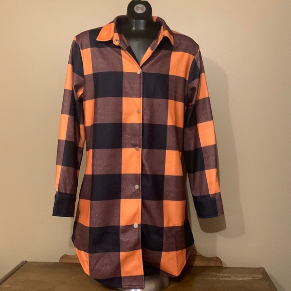 Keep it Casual Plaid button up coat - Picture 1 of 3